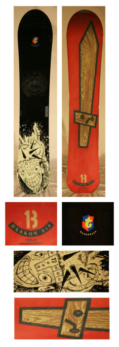 Details about   Burton Terje Haakonsen Vintage Snowboard THE 152 Wood Core 
