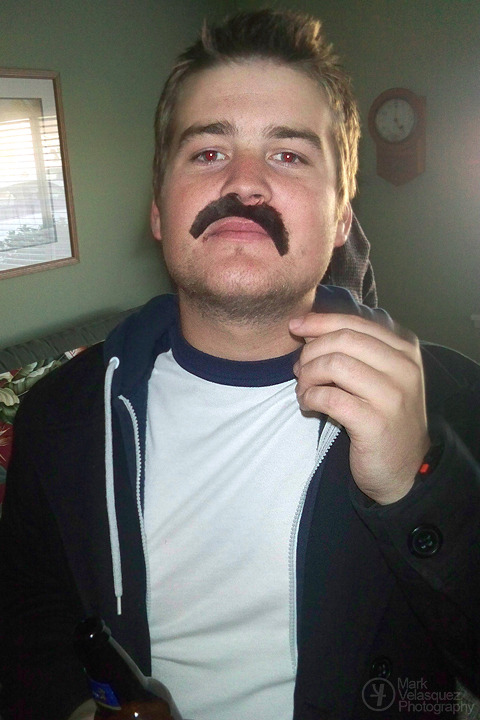 NOTE: A mustache always makes a part more festive. (Taken with my phone.) Comments/Questions?