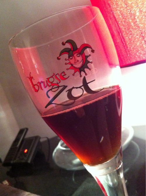 Brugse Zot Brun (Bruges Fool Brown) Location: Home Delicious Belgian Beer, brewed only in Belgium and brought back from my trip