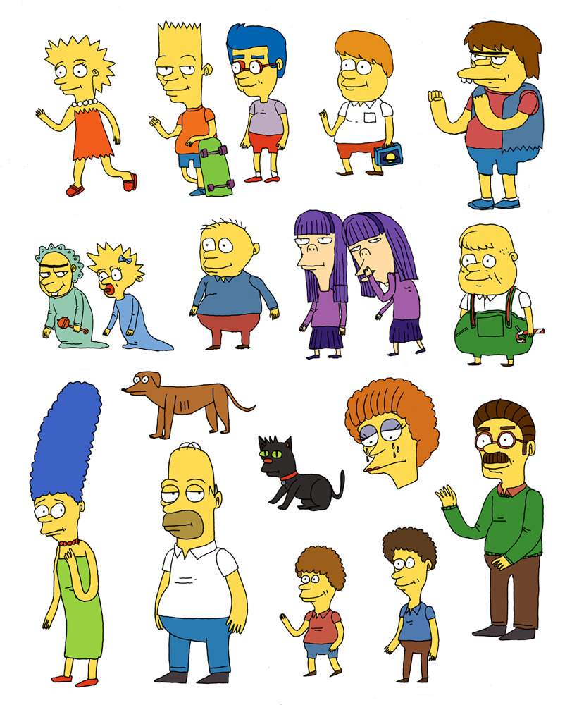 Jack Teagle Earlier In The Year I Drew As Many Simpsons