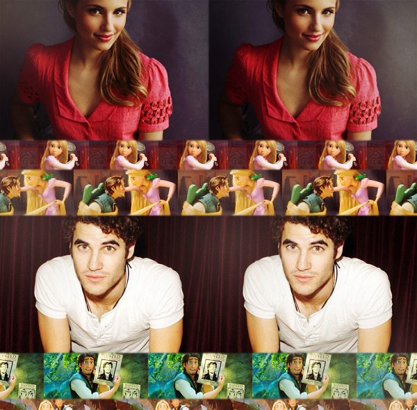 lady-stardustt:  chaserbell:  disney’s “tangled” dream cast:  darren criss