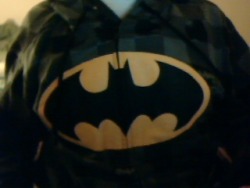 What I&rsquo;m using to stay warm. You know you love Batman.