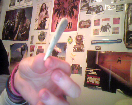 A freshly rolled doobie snack for tomorrow. :D