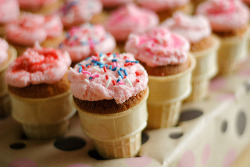 sugarcinnamon:  goodeat:  ice cream cone cupcakes  I will make these for you, when I see you in two weeks :C 