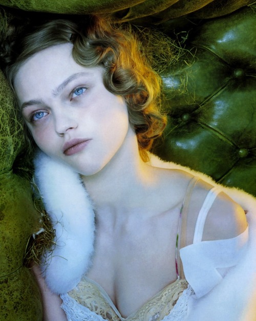 Sasha Pivovarova by Miles Aldridge for Numero