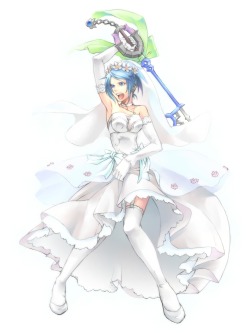 Why do people like drawing her in wedding dresses? Usually it&rsquo;s pics of her and Terra, but this just makes me wonder.