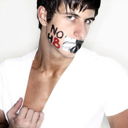 thatryguy:  screamqueenie:  David Henrie for NOH8. ♥  David Henrie is yum! 