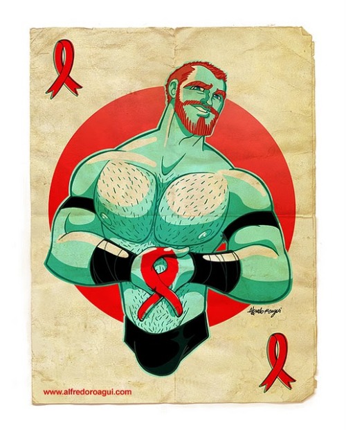 homocomix:  crossing fingers World AIDS day by (it’s obvious) Alfredo Roagui