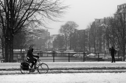 allthingseurope:  Snowy Amsterdam by Nadia