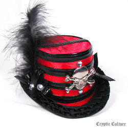 gothfashion:  Gothic Skull Mini Top Hat (by