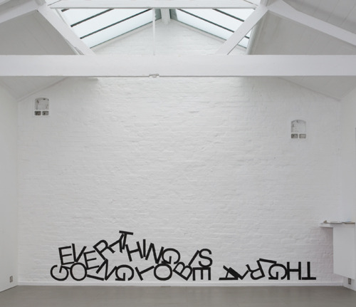 defacedbook:  Ben Cove Untitled (Wall Painting) 2006 Emulsion paint on wall at Cell