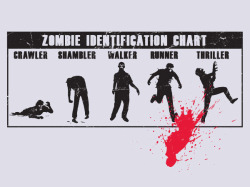 labcreature:  A pretty great tshirt: #Zombie Identification Chart 