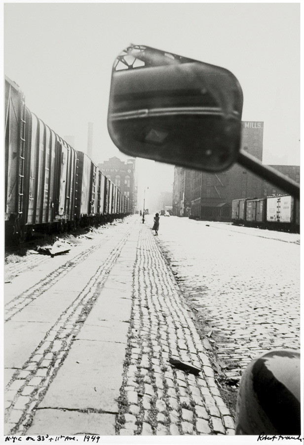 crashinglybeautiful:  Robert Frank, NYC on 33rd and 11th Ave, 1949. From arsvitaest.