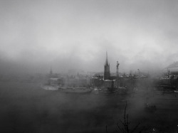 black-and-white:  Old Town Stockholm 1st