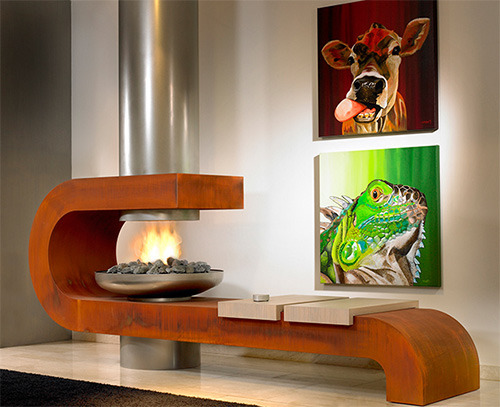 pdl2h:Trendir - Modern Contemporary Fireplaces by Modus Design