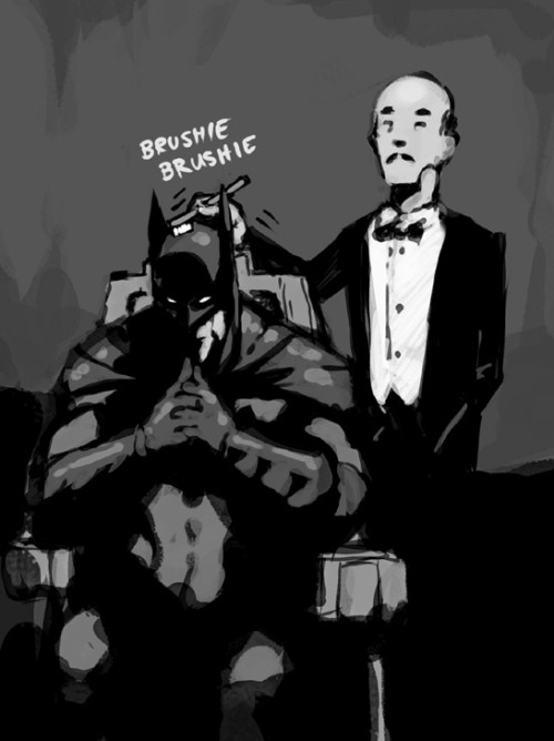 ifyoulaughyoulose:  fuckyeahdementia:  brushie, brushie, brushie  brushie bat[man] anyone? 