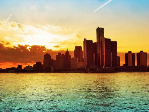 Detroit skyline (by Joseph Stevenson)