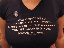 princesslucifer:  welcometothedorkside:  hotchicksinstarwarsshirts:   Move along… move along.  I really need this shirt.  me too!! 