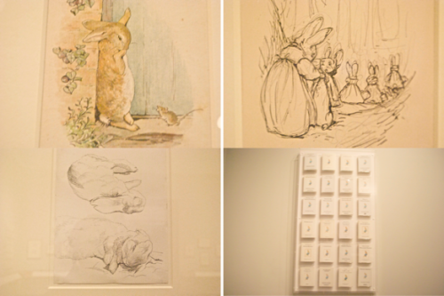 deerdarling:pinpricks:   The Tale of Peter Rabbit at the Victoria & Albert museum  