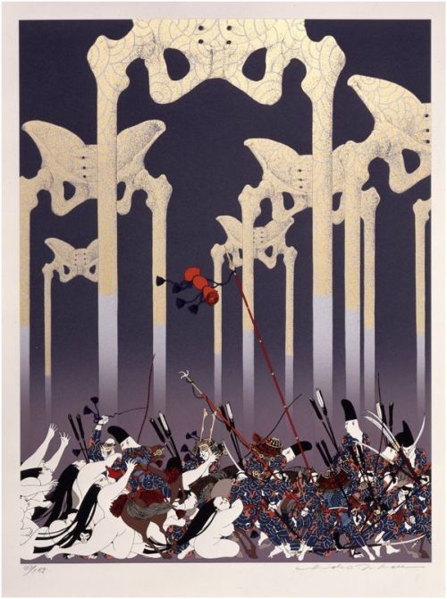 marsiouxpial: Gempei (Wars of the Minamoto and Taira), Print artist Takeda Hideo (武田秀雄), 2