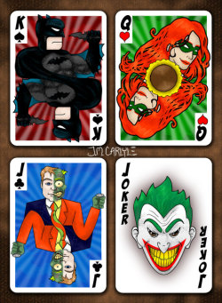 herochan:  Batman Playing Cards  - by J.M. Carlyle High-res versions can be found here (Submitted by Tumblr jmcarlyle) 