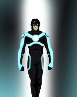 caustica:  So there I was, sitting in my room when the thought hit me. WHY IS THERE NO NIGHTWING/TRON CROSSOVER ART? His suit is made for that sorta thing.  Turns out, there is!  