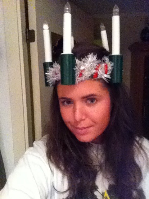 Sankta Lucia time! Naah, just found my old lucia crown from kindergarten with all