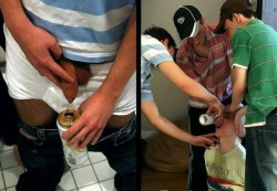 patheticfag:  kinkydoms:  After coming out to his friends, they all chipped in to get him a drink. Welcome to your new life as a piss slut.   At least now it’s of some use 