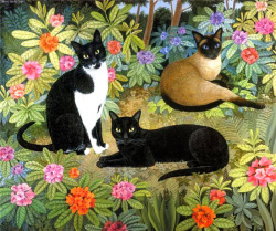 guinilde: Cats, Paintings by Mimi Vang Olsen A book of Postcards 