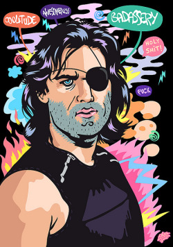 herochan:  Snake Plissken  - by Akutou83 According to the artist: “this is what snake looks like when you look at him with googles sensitive to awesomeness.” 