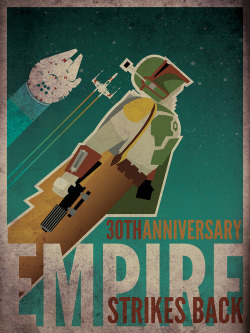 geek-art:  Danny Haas’ tribute to the 30th anniversary of the Empire. On Geek-Art.net via 