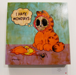 garfield. the first cartoon i ever learned how to draw. garfield. Piece by Alex Pardee - GARFIELD x THE HUNDREDS