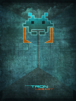 it8bit:  Tron: Space Invader Recognizer - by Pauline Acalin deviantART || Blog || CGHub || Tumblr 