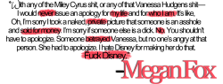 djacidpink:  absentofgrace:  wewontbelonelyinhell:  insp.  One of the rare instances where I agree with Megan Fox.  Nice one, Megan! 