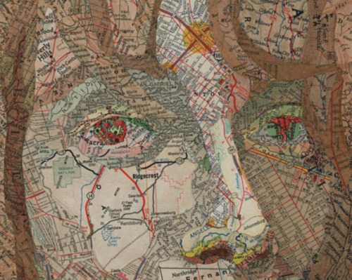Matthew Cusick, A Dallas Artist Who Makes Beautiful Map Collages.