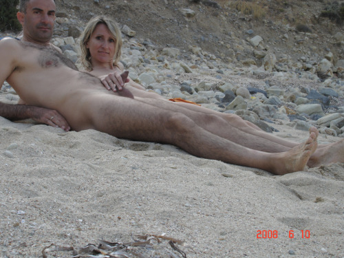 Naked wife on nude beach