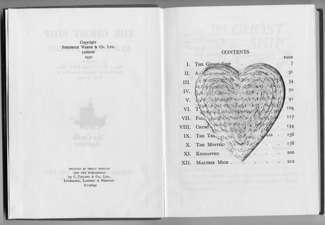 breathingvioletfog:  Lost The Heart Of A Book, (fragile) An old school project by