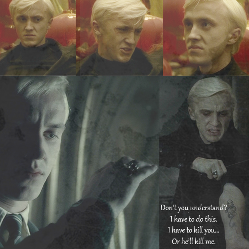 sblack-:  Personal Canon // Draco Malfoy Draco always just wanted to be Harry’s friend. After Harry refuses his friendship in their first year he becomes wild with jealousy, he wants to be special like Harry too and he spends the rest of their school