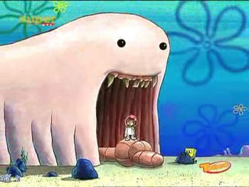 That awkward moment when you realize that that's not the worm, that's his tongue.