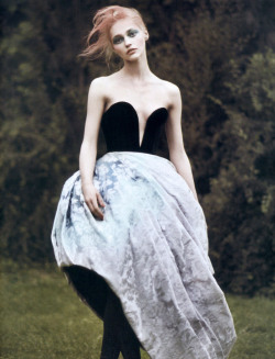 Sasha Pivovarova by Paolo Roversi for Vogue