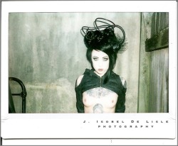 shearterrorhair:  NSFW - Polaroid candid of @Megan_Massacre by @jisobeldelisle taken in March of this year. Hair by Shear Terror Hair Designs.