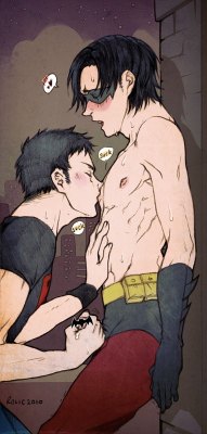 fuckyeahprettydrawnsmut:  There’s been a rash of pretty Robin porn recently. [Is ashamed] By Rolic 