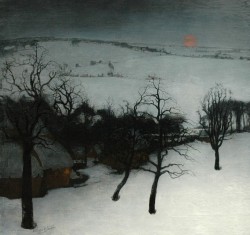 snowce:  Valerius De Saedeleer, Winter landscape,