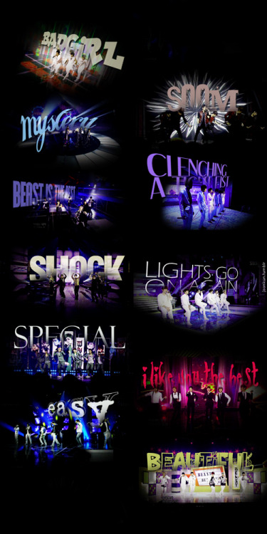 joonkun:  BEAST ON STAGES from time to time 