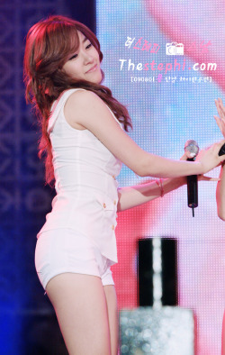 snsdsexualfrustration:  i dreamed of tiffany last night. she was in that outfit in the picture, in my dream. the hair was also the same.. long, let loose, wavy, beautiful dark brunette. god she was (and is) a goddess. i remembered we were sitting on the