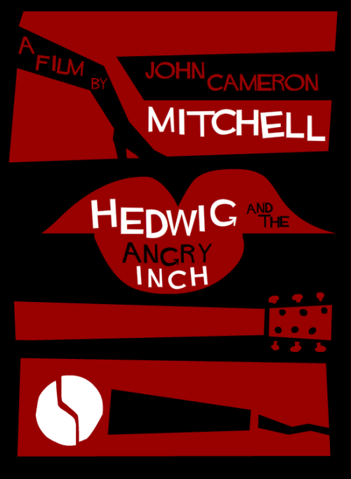 fuckyeahmovieposters:  A Saul Bass style poster for John Cameron Mitchell’s Hedwig and the Angry Inch. Submitted by Ben Kling 