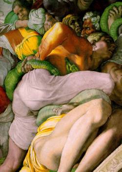 kundst:Michelangelo (It. 1475-1564)The Brazen Serpent (1511)Fresco, Cappella Sistina, Vatican