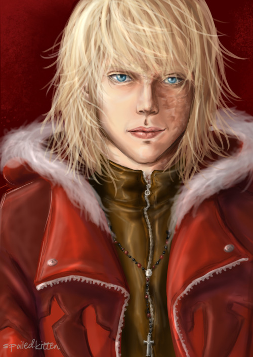 spoiled-kitten:Just a half-finished portray of Mello…. ^^; Tumblr kind of kills the quality of my 