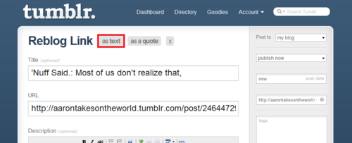 Here's a tip.