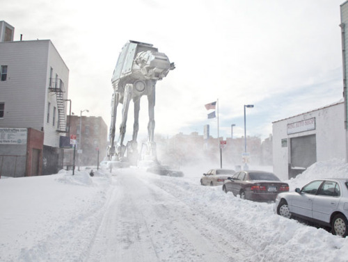 “Williamsburg Turns Into The Snow and Ice Planet Hoth From Star Wars
”